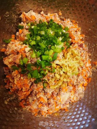 干炸豆渣丸子的做法步骤：4