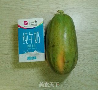 木瓜奶冻的做法步骤：1