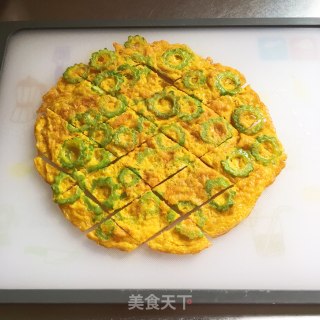 苦瓜煎蛋的做法步骤：9