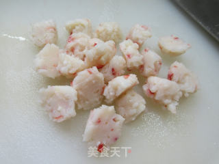 青椒虾味球炒娃娃菜的做法步骤：2