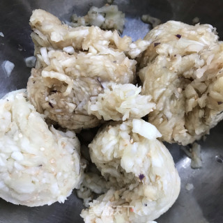 茄子青椒素包的做法步骤：4