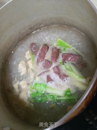 鸭血白菜粉丝的做法步骤：3