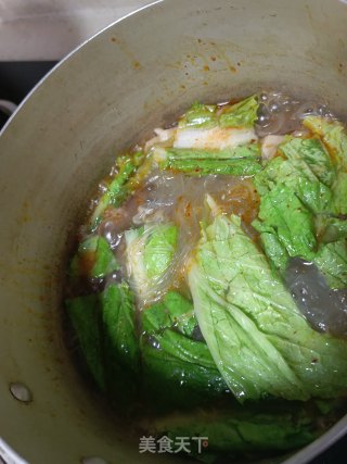 鸭血白菜粉丝的做法步骤：4