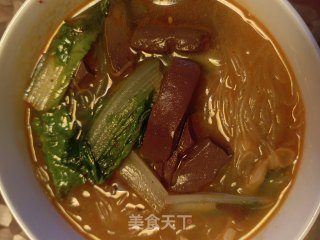 鸭血白菜粉丝的做法步骤：5