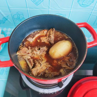 排骨烀土豆的做法步骤：12