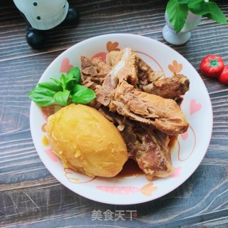 排骨烀土豆的做法步骤：13