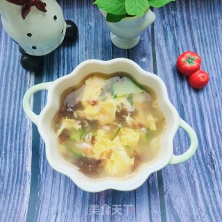 黄瓜紫菜蛋花汤的做法步骤：11