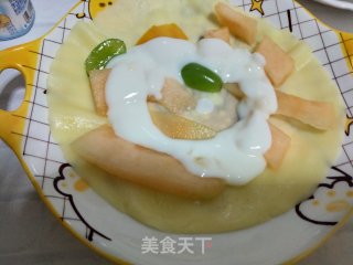 哈密瓜酸奶千层的做法步骤：6