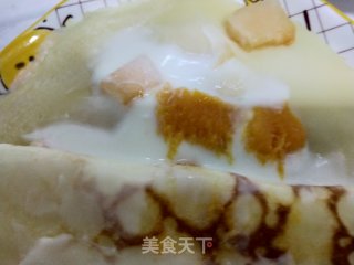 哈密瓜酸奶千层的做法步骤：7