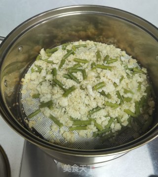 豆角馍花麦饭的做法步骤：11