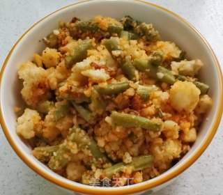 豆角馍花麦饭的做法步骤：16