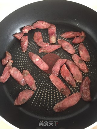 香煎麻辣肠的做法步骤：4