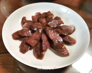 香煎麻辣肠的做法步骤：5