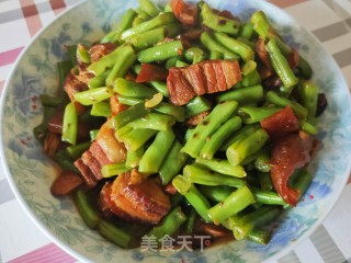 五花肉焖豆角的做法步骤：9