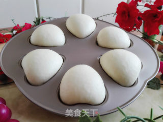 莲蓉包（心形，一次发酵）的做法步骤：8