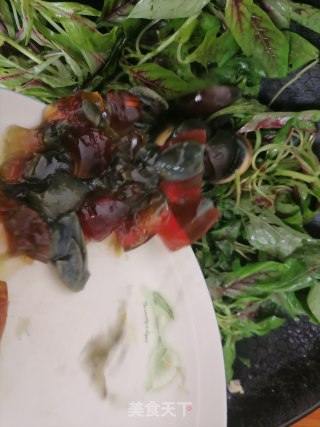 苋菜皮蛋汤的做法步骤：5