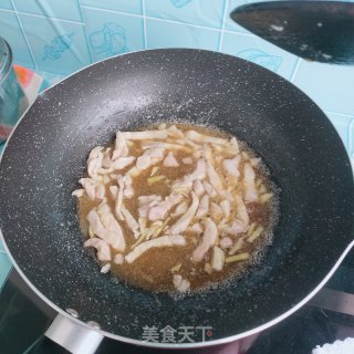 西蓝花炒肉的做法步骤：8