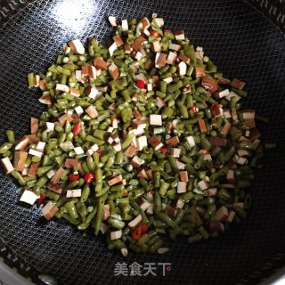 香干炒酸豆角的做法步骤：3
