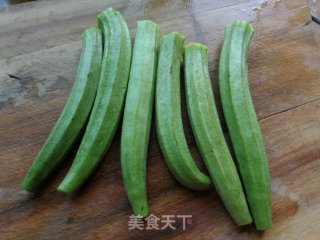 秋葵酿虾滑的做法步骤：3