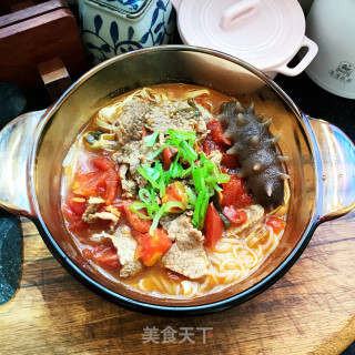 海参番茄牛肉米线的做法步骤：12