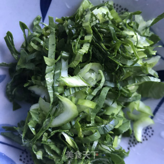 韭黄青菜煎蛋的做法步骤：3