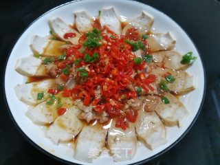 肉片蒸豆腐的做法步骤：8