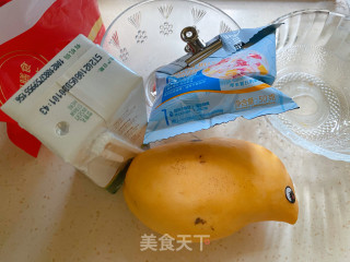芒果布丁的做法步骤：1