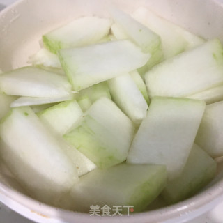 肉片烧冬瓜的做法步骤：3