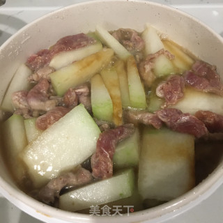 肉片烧冬瓜的做法步骤：5