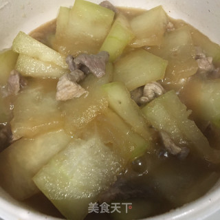 肉片烧冬瓜的做法步骤：6