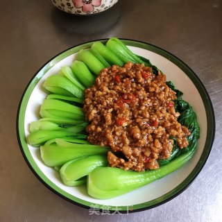 肉末油菜的做法步骤：8