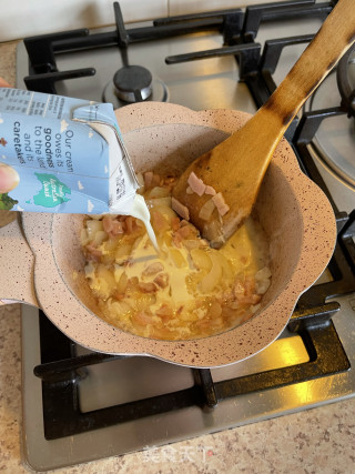 芝士白汁通心粉的做法步骤：5
