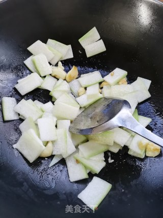 蒜炒冬瓜的做法步骤：4