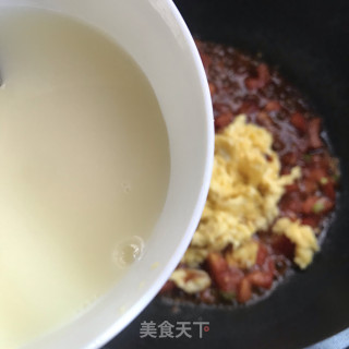 番茄鸡蛋打卤面的做法步骤：6