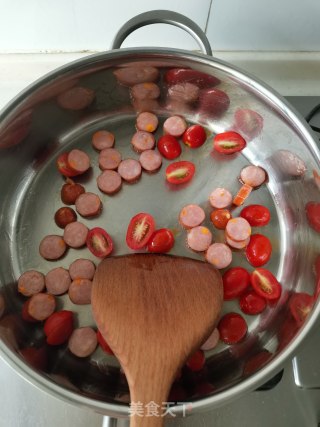 芝士香肠意面的做法步骤：5