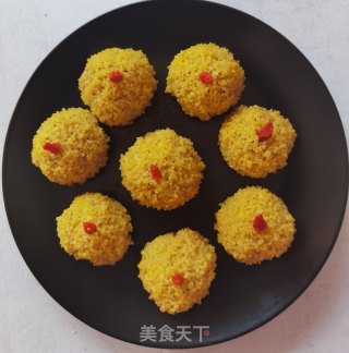 小米蒸丸子的做法步骤：14