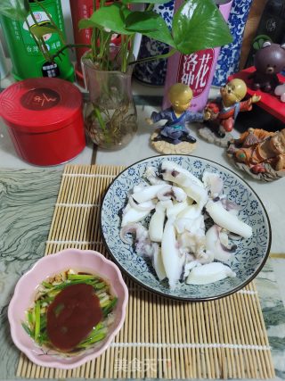 白灼墨鱼的做法步骤：6