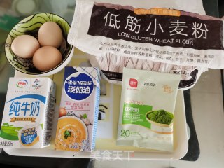 抹茶毛巾卷的做法步骤：1