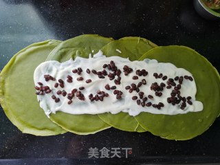 抹茶毛巾卷的做法步骤：10