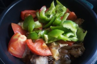 不加一滴水の番茄鸡的做法步骤：12