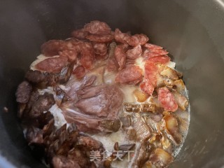 窝蛋腊味饭的做法步骤：3