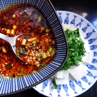 蘸汁黑豆腐的做法步骤：7