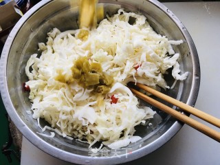 酸辣绿甘蓝的做法步骤：6