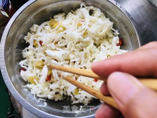 酸辣绿甘蓝的做法步骤：7