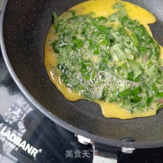 土人参煎蛋的做法步骤：6