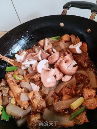 扁豆烧鸭的做法步骤：3