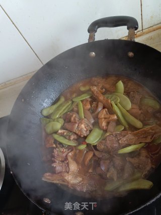 扁豆烧鸭的做法步骤：4