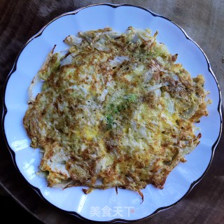 低脂生菜鸡蛋饼的做法步骤：7