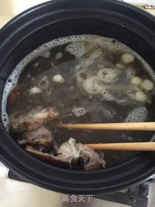 咸烧骨萝卜丝粥的做法步骤：3