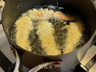 天妇罗（大虾，红薯，西葫芦，茄子）的做法步骤：5